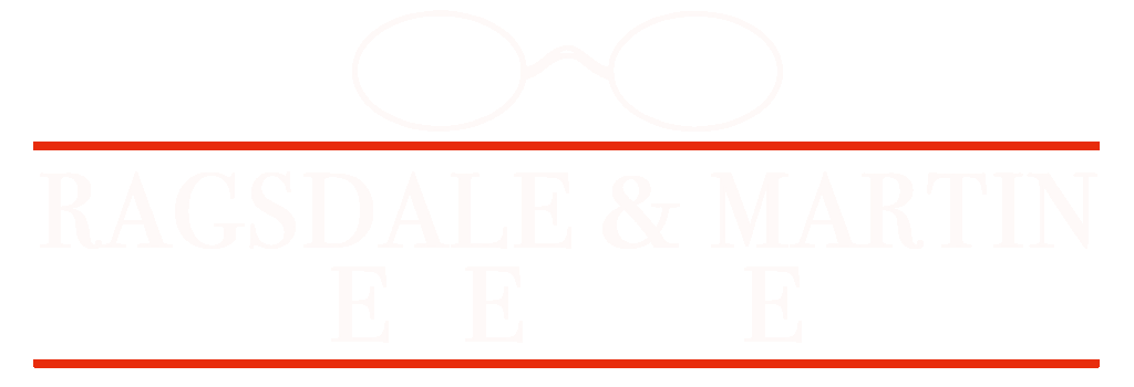 ragsdale martin eyecare logo negative